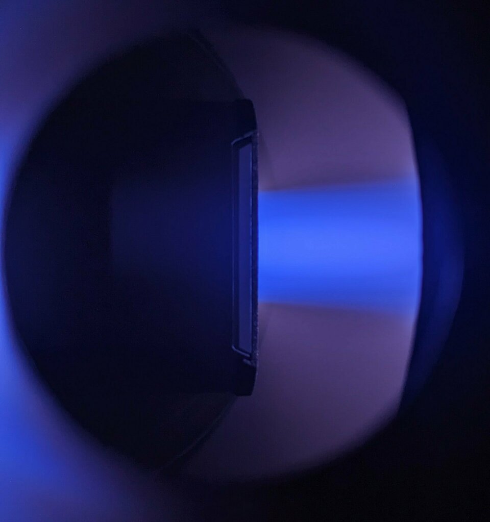 Messung mit planarer<br>Langmuir-Sonde: